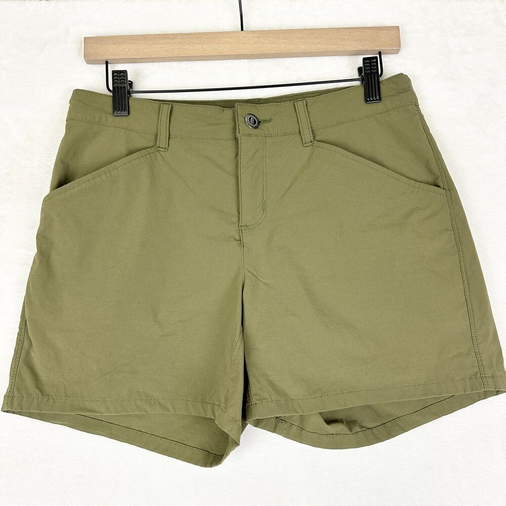 Patagonia Women's Quandary Shorts 5" Size 6 Fatigue Green Outdoor Gorpcore